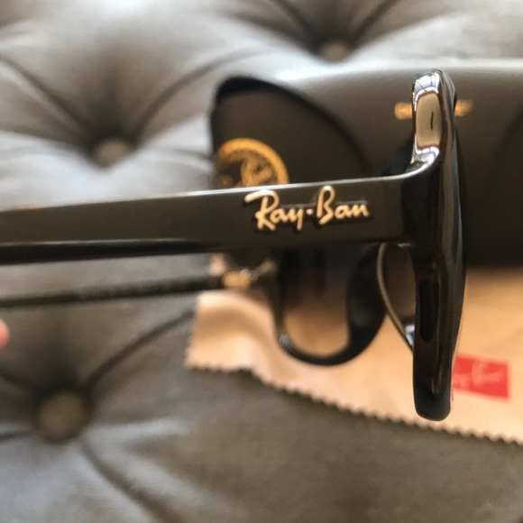 Authentic Ray ban 59mm pilot aviators black sunglasses - Picture 8 of 9